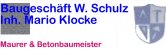 Bauunternehmer Berlin: Baugesch&auml;ft W. Schulz Inh. Mario Klocke